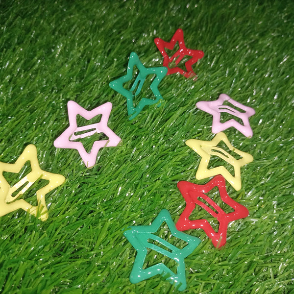 Colorful Star Hair Clip 4Pcs